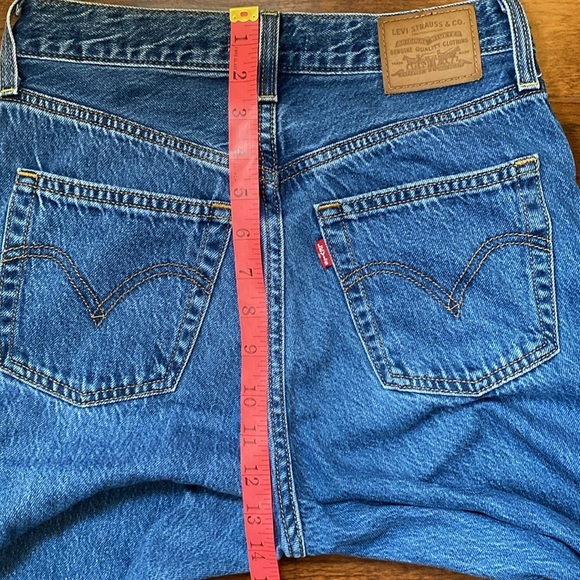 Levi's Women's Size 26 Ribcage Straight Ankle Jeans Long Med Wash High Waist - Picture 14 of 16